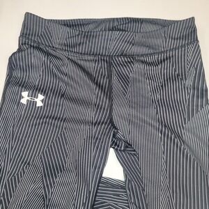 Under Armour Women's Leggings Striped Athletic Training Gym Activewear